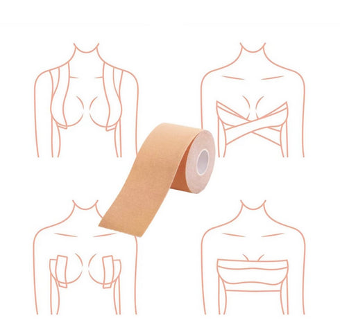 Bra Alternative Breast Lift Boob Tape -brown